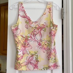 Two piece matching top, Button down/tank top